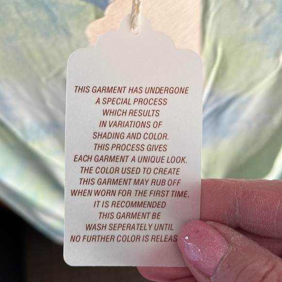 Hem & Thread Women’s Green And Blue Tie Dye T-Shirt Dress Size Medium NWT - Picture 4 of 10